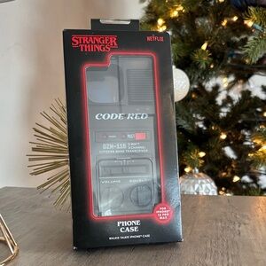 Stranger Things walkie talkie Code Red Phone Case -NIB